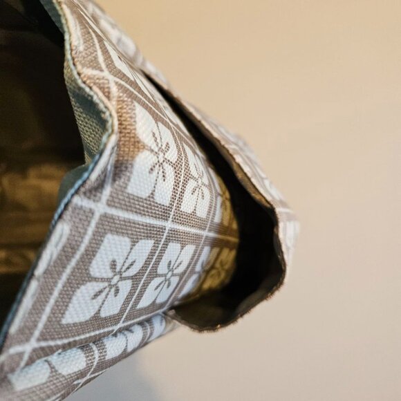 Cute Grey/Blue Floral Pattern Insulated Lunch Bag - NEW - Picture 6 of 7